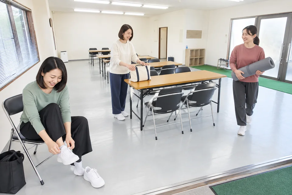 カリマ富山：時間になったら入室のAI生成イメージ